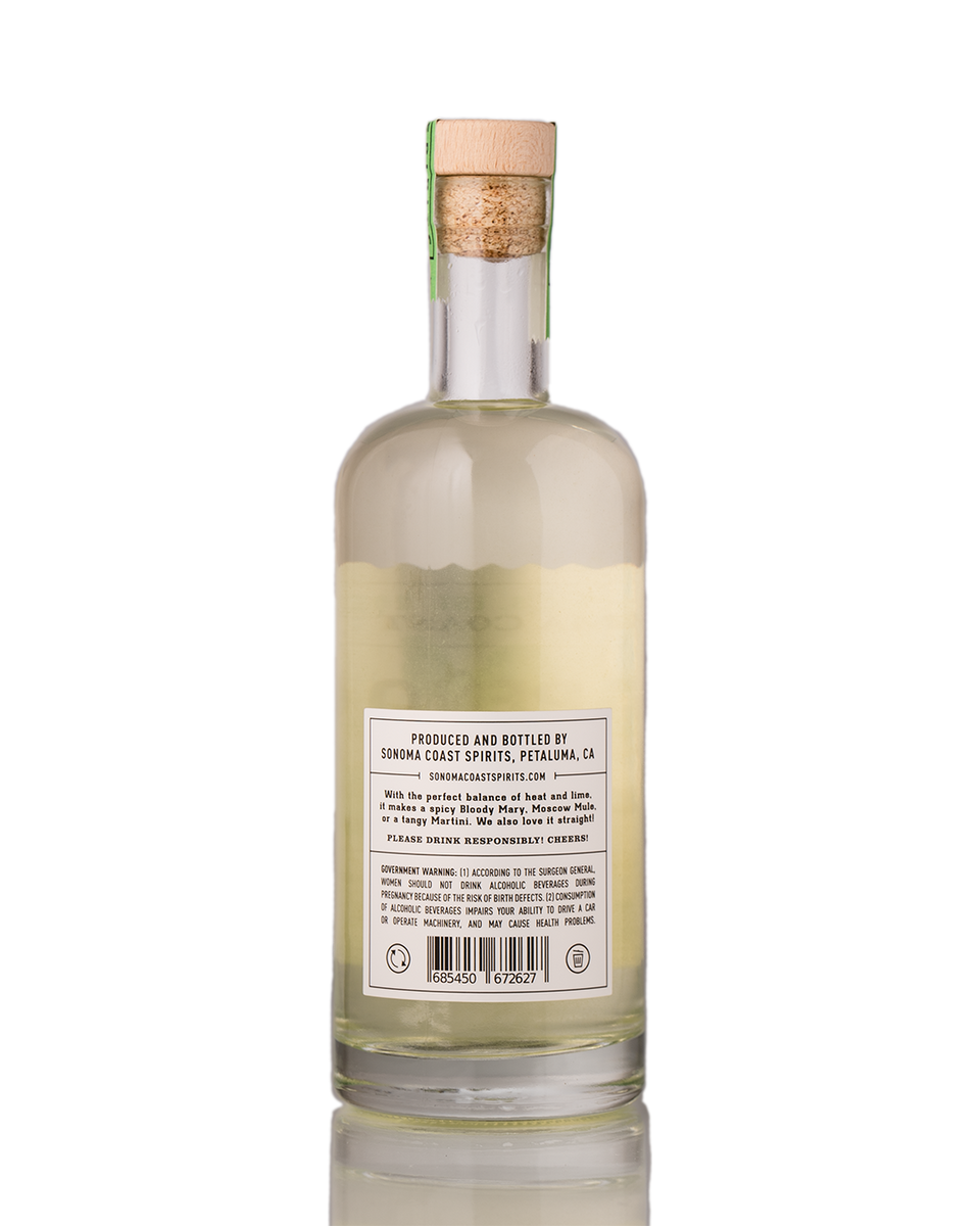 Jalapeño Lime Vodka – Sonoma Coast Spirits
